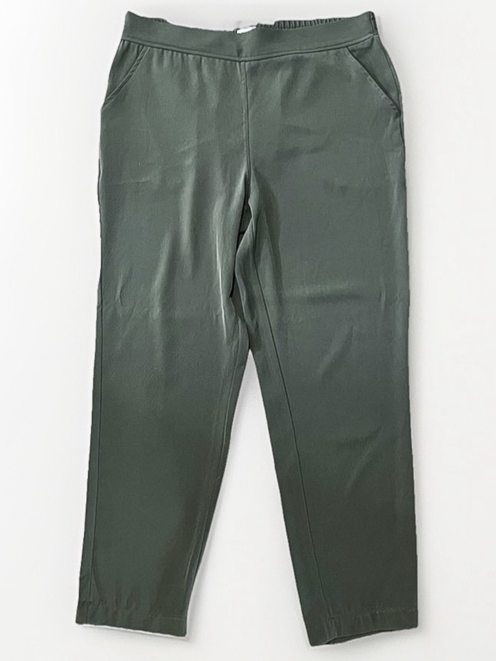 Max Studio Olive Green Stretch Pull-On Chinos